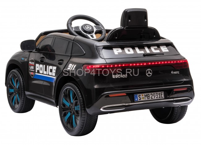 Детский электромобиль Mercedes Benz Police EQC 400 4MATIC - HL378-BLACK Детский электромобиль Mercedes Benz Police EQC 400 4MATIC - HL378-BLACK