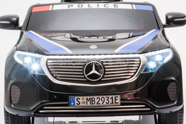 Детский электромобиль Mercedes Benz Police EQC 400 4MATIC - HL378-BLACK Детский электромобиль Mercedes Benz Police EQC 400 4MATIC - HL378-BLACK