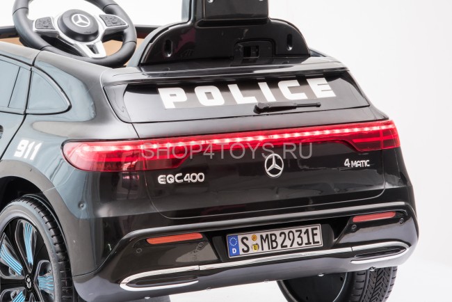 Детский электромобиль Mercedes Benz Police EQC 400 4MATIC - HL378-BLACK Детский электромобиль Mercedes Benz Police EQC 400 4MATIC - HL378-BLACK
