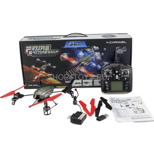 Радиоуправляемый квадрокоптер WL toys V959 2.4GHz с камерой - V959