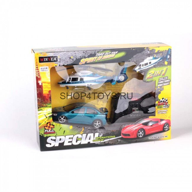 Радиоуправляемый игровой набор Wineya вертолет и машина - W3010HC Радиоуправляемый игровой набор Wineya вертолет и машина - W3010HC
