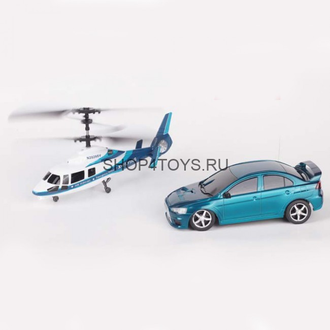 Радиоуправляемый игровой набор Wineya вертолет и машина - W3010HC Радиоуправляемый игровой набор Wineya вертолет и машина - W3010HC