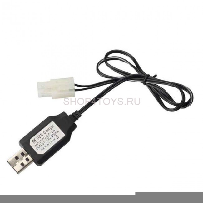 Зарядное устройство USB 9.6v 250mah разъем Tamiya - USB-96-250-TAMIYA Зарядное устройство USB 9.6v 250mah разъем Tamiya - USB-96-250-TAMIYA