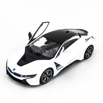 Радиоуправляемая машина Rastar BMW i8 White 1:14 с открывающимися дверями - 71010-W Радиоуправляемая машина Rastar BMW i8 White 1:14 с открывающимися дверями - 71010-B