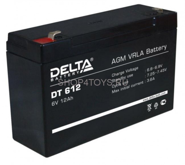Аккумулятор DELTA 6V12Ah AGM VRLA - DT612