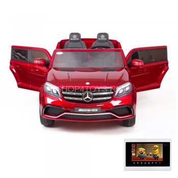 Детский электромобиль Mercedes Benz GLS63 LUXURY 4WD 12V MP4 - Red - HL228-LUX-MP4 Детский электромобиль Mercedes Benz GLS63 LUXURY 4x4 12V 2.4G - Red - HL228-LUX-R с полным приводом, кондиционером и магнитолой MP4!