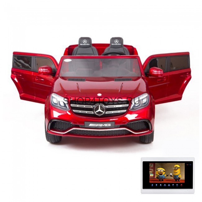 Детский электромобиль Mercedes Benz GLS63 LUXURY 4WD 12V MP4 - Red - HL228-LUX-MP4