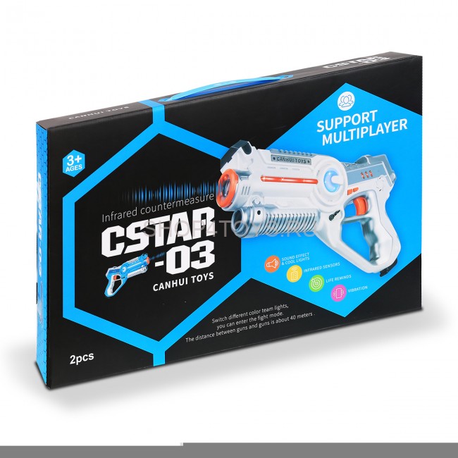 Лазерный бой на батарейках (2 пистолета) - BB8803A Лазерный бой на батарейках (2 пистолета) - BB8803A