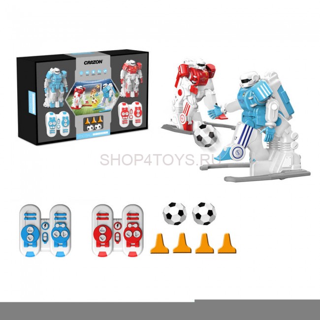 Набор Crazon из двух роботов футболистов на пульте управления - CR-1902B Набор Crazon из двух роботов футболистов на пульте управления - CR-1902B