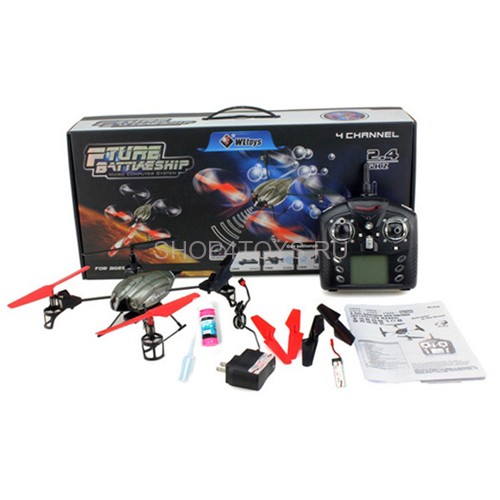 Радиоуправляемый квадрокоптер WL toys V969 2.4GHz с мыльными пузырями - V969 Радиоуправляемый квадрокоптер WL toys V969 2.4GHz с мыльными пузырями - V969