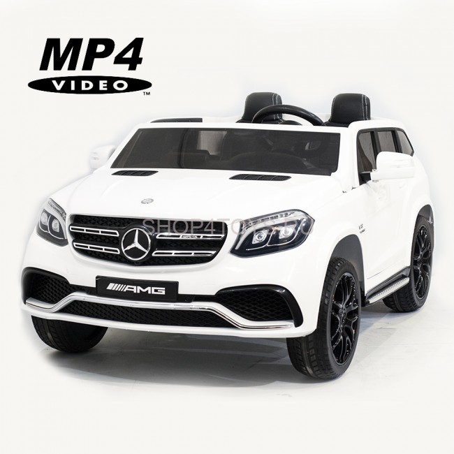 Детский электромобиль Mercedes Benz GLS63 LUXURY 4WD 12V MP4 - White - HL228-LUX-MP4 Детский электромобиль Mercedes Benz GLS63 LUXURY 4WD 12V MP4 - White - HL228-LUX-MP4