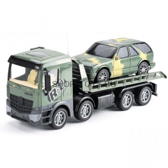Радиоуправляемый грузовик-трейлер + джип CityTruck 1:24 - 553-B4