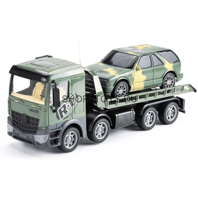 Радиоуправляемый грузовик-трейлер + джип CityTruck 1:24 - 553-B4 Радиоуправляемый грузовик-трейлер + джип CityTruck 1:24 - 553-B4