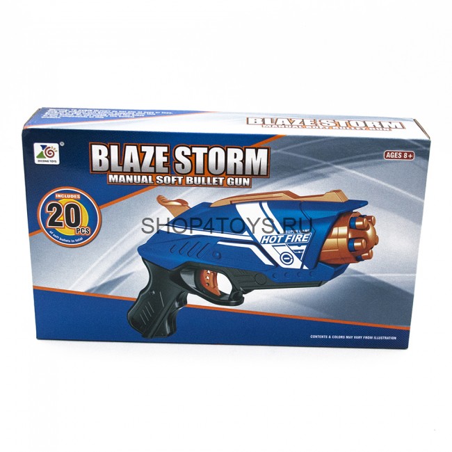 Пистолет "BlazeStorm" с мягкими пулями - 7063 Пистолет "BlazeStorm" с мягкими пулями - 7063