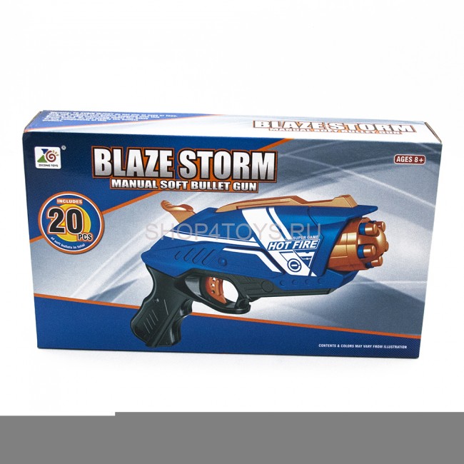 Пистолет "BlazeStorm" с мягкими пулями - 7063 Пистолет "BlazeStorm" с мягкими пулями - 7063