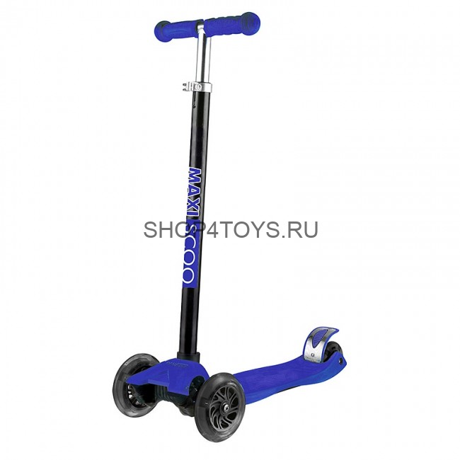 Самокат Maxiscoo Junior Трехколесный Детский со Светящимися Колесами, Синий - MSC-J101702 Самокат Maxiscoo Junior Трехколесный Детский со Светящимися Колесами, Синий - MSC-J101702