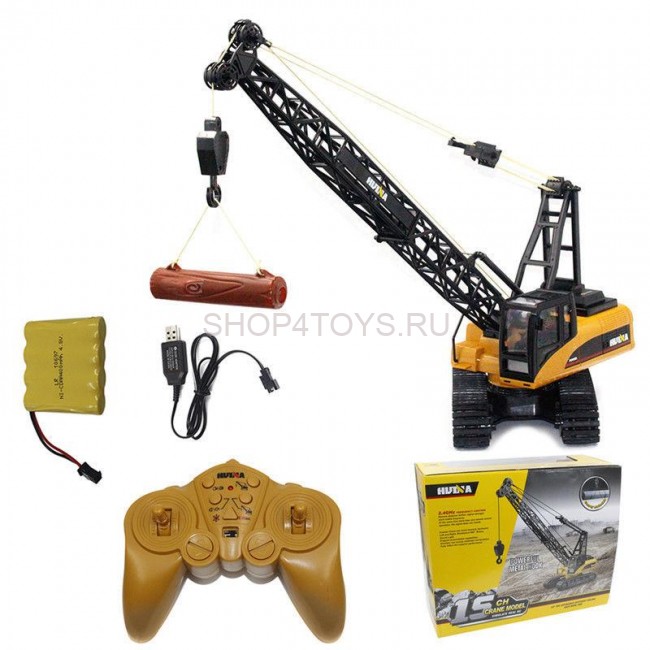 Радиоуправляемый кран HUI NA TOYS масштаб 1:14 2.4G - HN1572