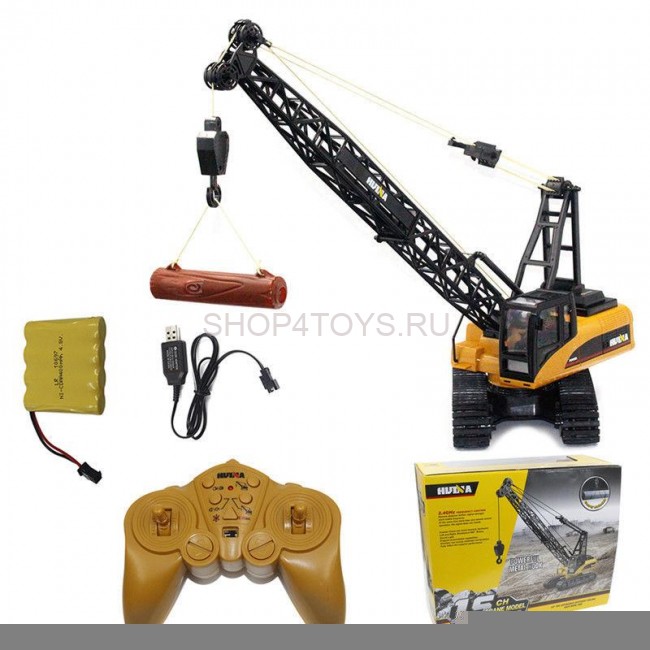 Радиоуправляемый кран HUI NA TOYS масштаб 1:14 2.4G - HN1572