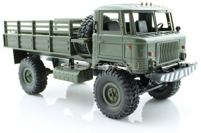 Радиоуправляемая грузовая машина WPL Газ 66 Зеленый 1:16 - WPLB-24R Радиоуправляемая грузовая машина WPL Газ 66 Зеленый 1:16 - WPLB-24R