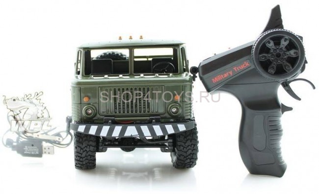 Радиоуправляемая грузовая машина WPL Газ 66 Зеленый 1:16 - WPLB-24R Радиоуправляемая грузовая машина WPL Газ 66 Зеленый 1:16 - WPLB-24R