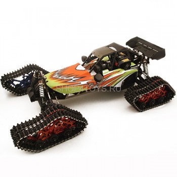 Радиоуправляемая багги на гусеницах Gasoline Off Road Buggy 32СC 4WD 1:5 - 94056 Радиуправляемая полноприводная модель багги с ДВС 32 куб. см. Данная модель работает на АИ 92-95.