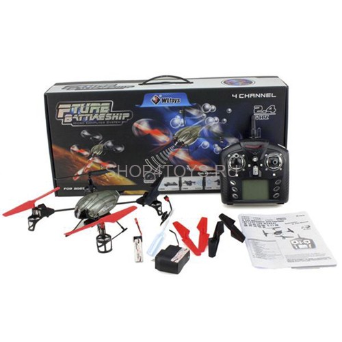 Радиоуправляемый квадрокоптер WL toys V979 2.4GHz с водяной пушкой - V979 Радиоуправляемый квадрокоптер WL toys V979 2.4GHz с водяной пушкой - V979