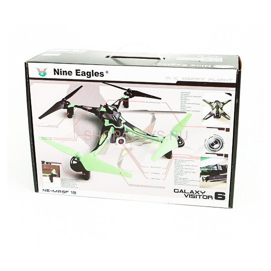 Радиоуправляемый квадрокоптер Nine Eagles Galaxy Visitor 6 FPV с видеокамерой 2.4 GHz - NE201890 Радиоуправляемый квадрокоптер Nine Eagles Galaxy Visitor 6 FPV с видеокамерой 2.4 GHz - NE201890