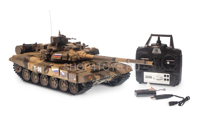 Радиоуправляемый танк Heng Long Т-90 S version V7.0 масштаб 1:16 RTR 2.4G - 3938-1Upg V7.0 Радиоуправляемый танк Heng Long Т-90 S version V7.0 масштаб 1:16 RTR 2.4G - 3938-1Upg V7.0