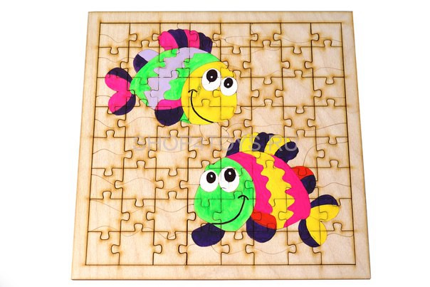 Пазл деревянный Lemmo Рыбки - 00-4 Пазл деревянный Lemmo Рыбки - 00-4