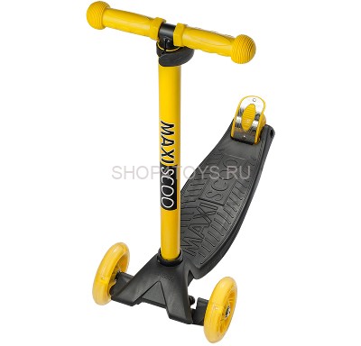 Самокат Maxiscoo Junior Трехколесный Детский со Светящимися Колесами, Черный - MSC-J101707 Самокат Maxiscoo Junior Трехколесный Детский со Светящимися Колесами, Черный - MSC-J101707