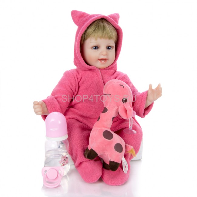 Реборн улыбающаяся блондинка Алинка