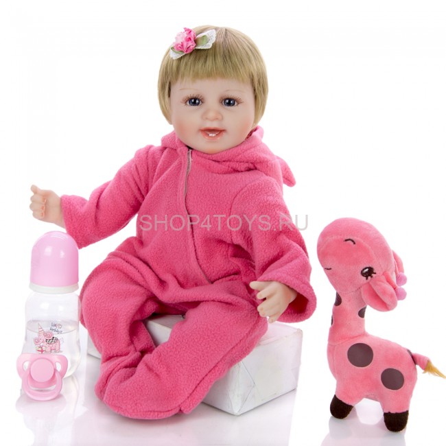 Реборн улыбающаяся блондинка Алинка