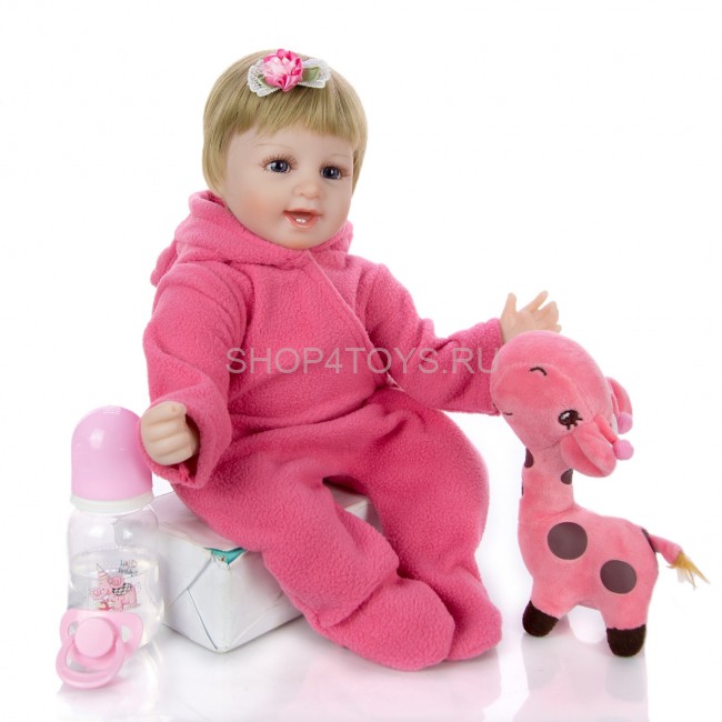 Реборн улыбающаяся блондинка Алинка