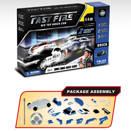 Радиоуправляемый конструктор - автомобили Aston Martin и Porsche "Полиция" - 2028-2J03B