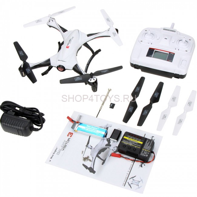 Радиоуправляемый квадрокоптер Nine Eagles Galaxy Visitor 3 с видеокамерой 2.4 GHz - NE201690 Радиоуправляемый квадрокоптер Nine Eagles Galaxy Visitor 3 с видеокамерой 2.4 GHz - NE201690