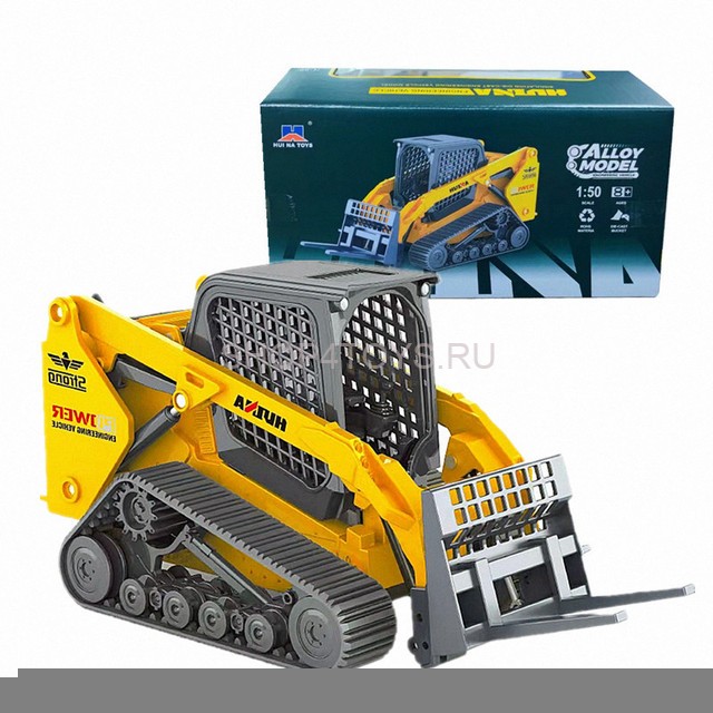 Металлический погрузчик с вилами HUI NA TOYS масштаб 1:50 - HN1706
