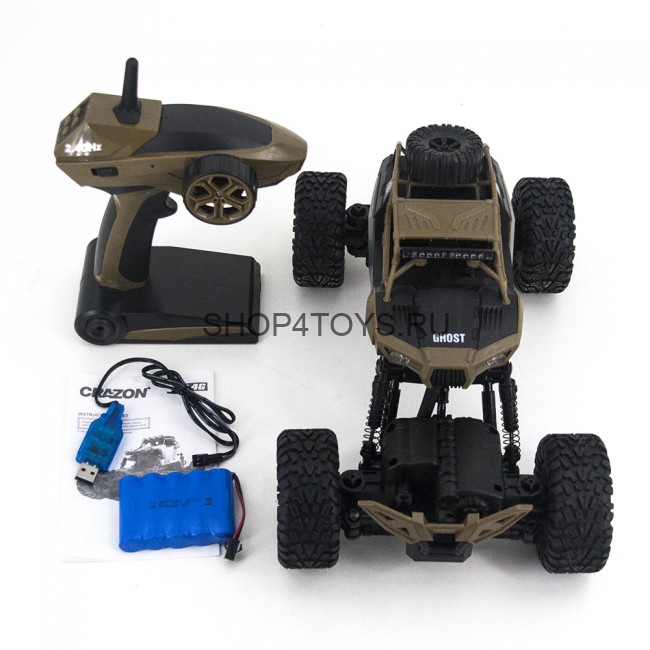 Радиоуправляемый краулер-амфибия Crazon Crawler Khaki 4WD 2.4G - 171601B