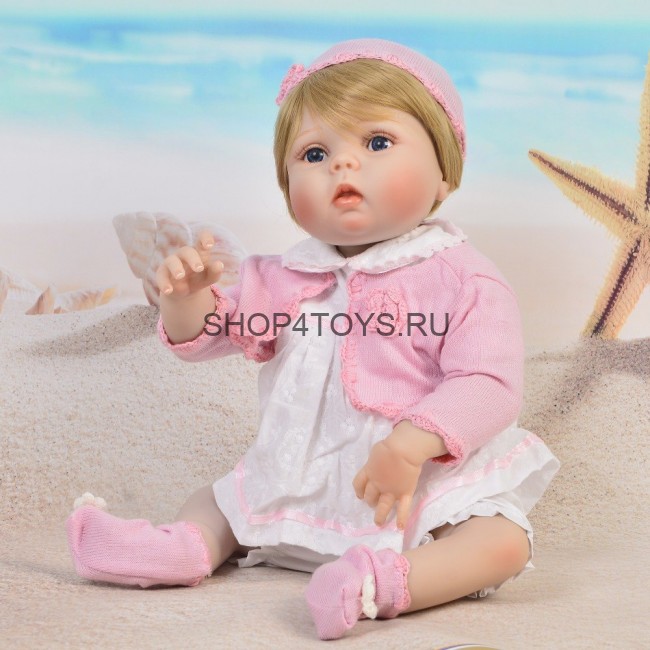 Реборн силиконовая девочка Мария, Кукла реборн силиконовая, реборн блондинка, реборн с голубыми глазами, реборн с соской и бутылкой Реборн силиконовая девочка Мария, Кукла реборн силиконовая, реборн блондинка, реборн с голубыми глазами, реборн с соской и бутылкой