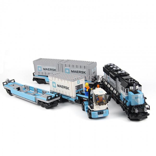 Конструктор Lepin 21006 Грузовой Поезд Маерск - Technic 10219 Конструктор Lepin 21006 Грузовой Поезд Маерск - Technic 10219