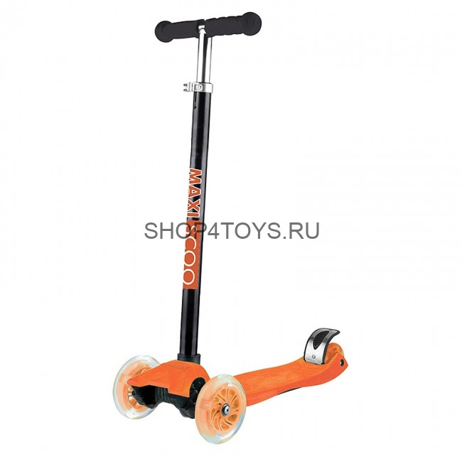 Самокат Maxiscoo Junior Трехколесный Детский со Светящимися Колесами, Оранжевый - MSC-J101706 Самокат Maxiscoo Junior Трехколесный Детский со Светящимися Колесами, Оранжевый - MSC-J101706