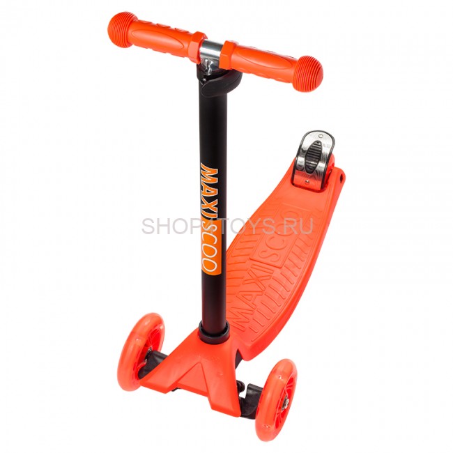 Самокат Maxiscoo Junior Трехколесный Детский со Светящимися Колесами, Оранжевый - MSC-J101706 Самокат Maxiscoo Junior Трехколесный Детский со Светящимися Колесами, Оранжевый - MSC-J101706