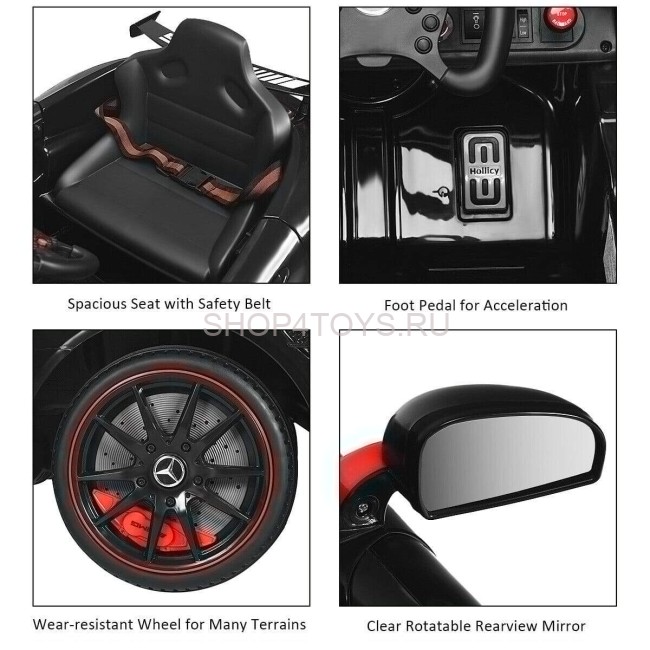 Детский электромобиль Hollicy Mercedes GT4 AMG Carbon Black 12V - SX1918S-BLACK-PAINT Детский электромобиль Hollicy Mercedes GT4 AMG Carbon Black 12V - SX1918S-BLACK-PAINT