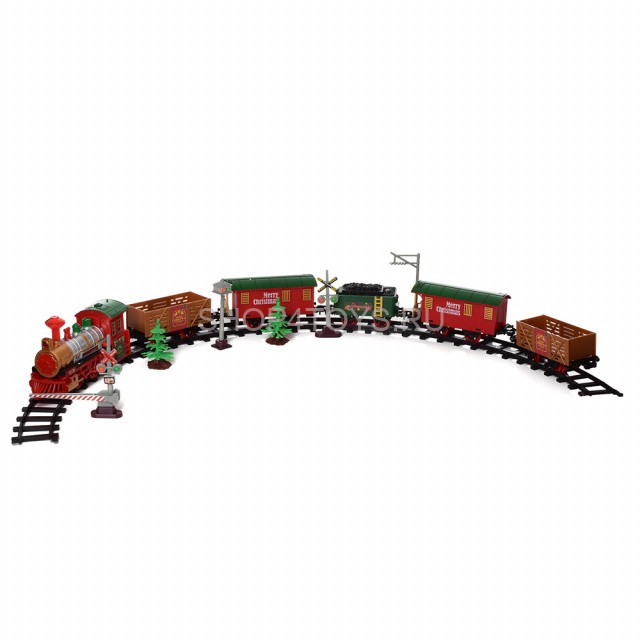 Железная дорога Fenfa Deluxe Train Новогодний экспресс (звук, свет, длина пути 9,3 м) - 1603B Железная дорога Fenfa Deluxe Train Новогодний экспресс (звук, свет, длина пути 9,3 м) - 1603B