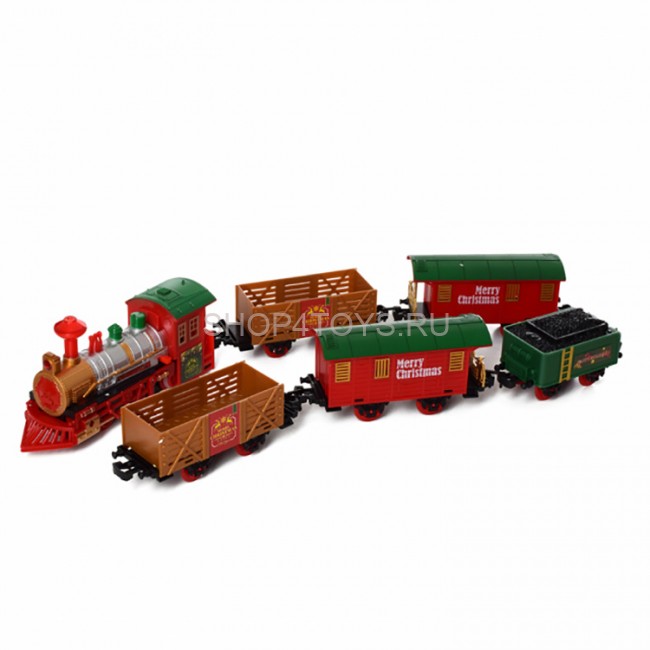 Железная дорога Fenfa Deluxe Train Новогодний экспресс (звук, свет, длина пути 9,3 м) - 1603B Железная дорога Fenfa Deluxe Train Новогодний экспресс (звук, свет, длина пути 9,3 м) - 1603B