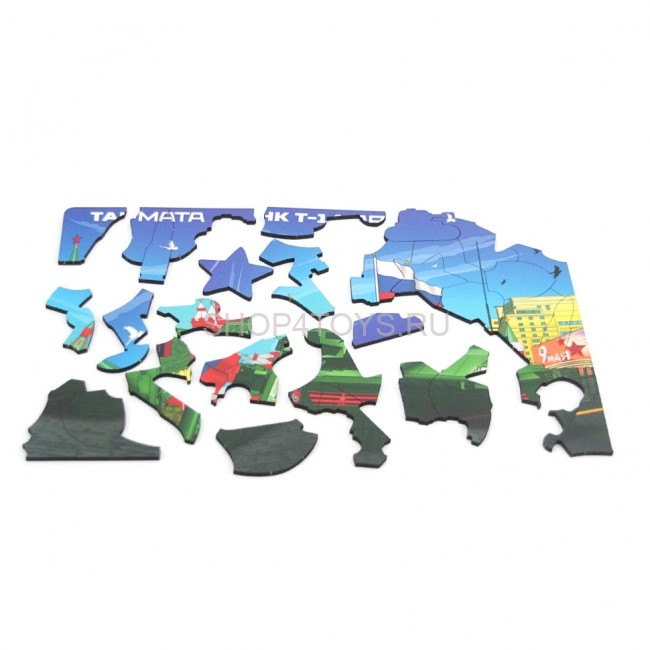 Деревянный пазл Армия России - Танк Т-14 АРМАТА - АР-04001