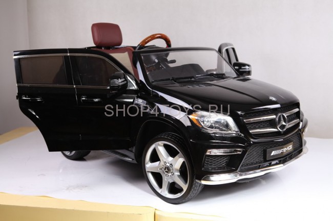 Детский электромобиль Mercedes GL63 AMG Black LUXURY 4WD MP4 2.4G - SX1588-H