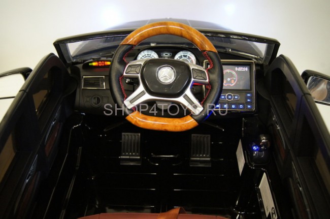 Детский электромобиль Mercedes GL63 AMG Black LUXURY 4WD MP4 2.4G - SX1588-H