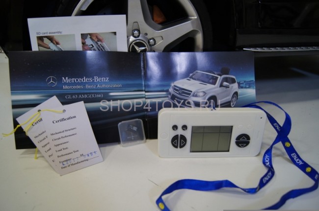 Детский электромобиль Mercedes GL63 AMG Black LUXURY 4WD MP4 2.4G - SX1588-H