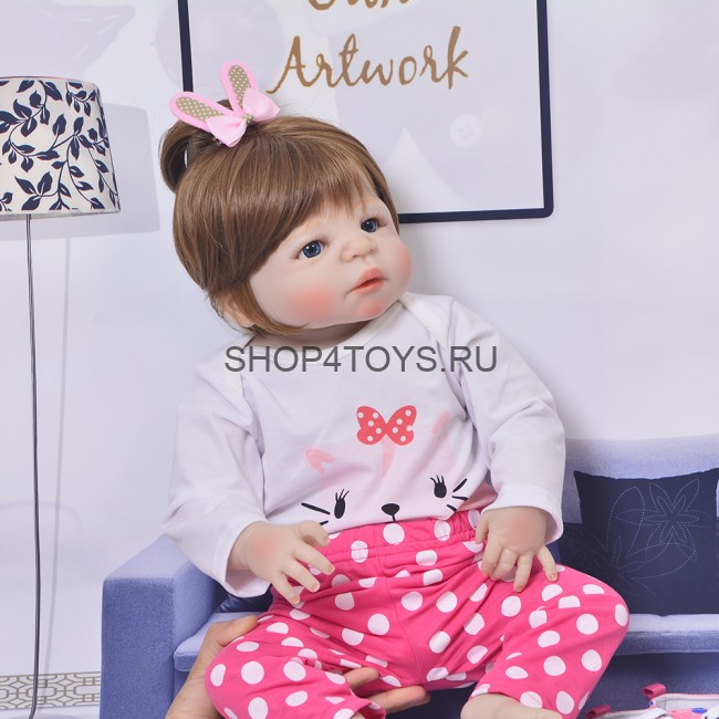 Кукла реборн девочка с рыжими волосами Кукла реборн девочка с рыжими волосами