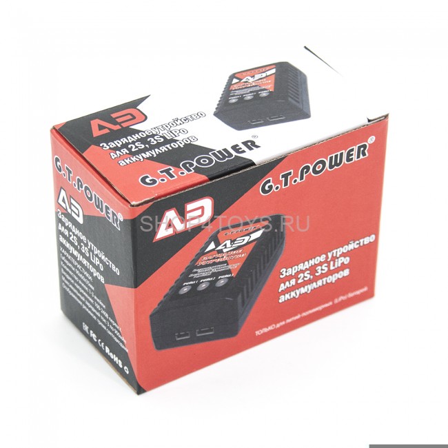 Зарядное устройство для 2S, 3S LiPo аккумуляторов G.T.POWER A3 - GTP-A3 Зарядное устройство для 2S, 3S LiPo аккумуляторов G.T.POWER A3 - GTP-A3